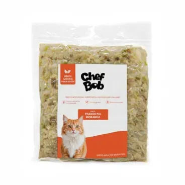 Alimentacao Natural Chef Bob para Gatos Frango na Moranga
